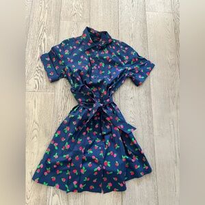 New without tags Kate Spade Tossed Strawberry Shirtdress Size M